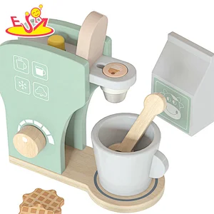 تصميم جديد معكرون لعبة مطبخ خشبية لطيفة للأطفال W10C582