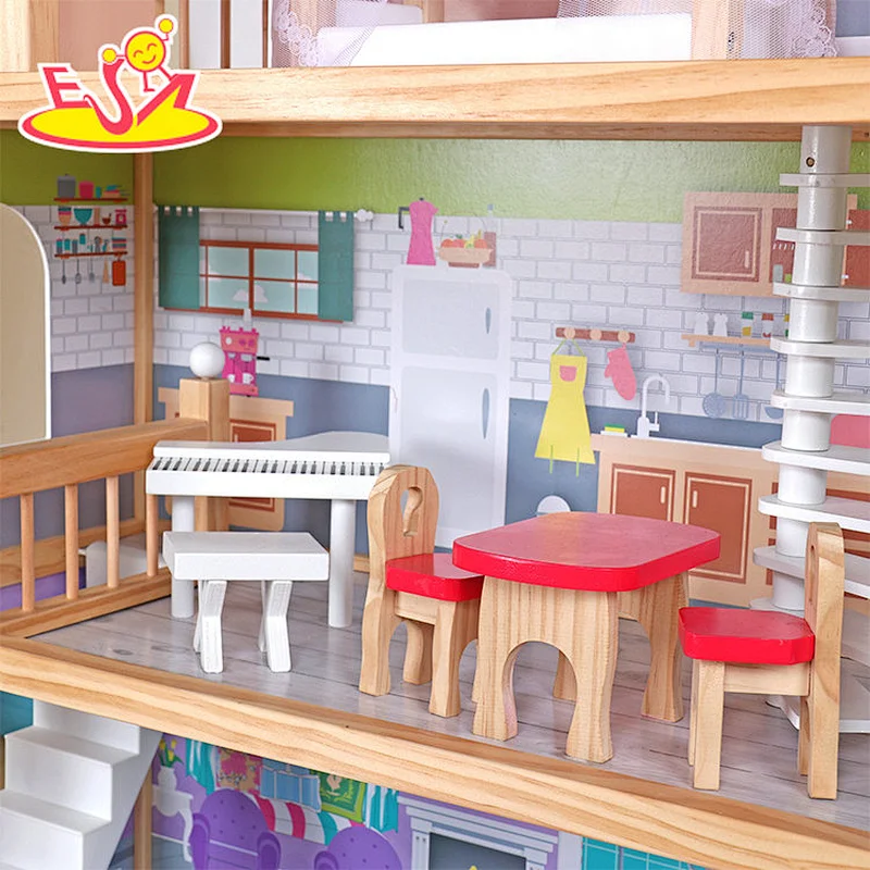 Neues Design Macaron niedliches hölzernes Spielküchenspielzeug für Kinder W10C582