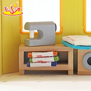 تصميم جديد معكرون لعبة مطبخ خشبية لطيفة للأطفال W10C582