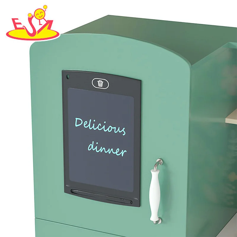 Nuevo diseño Macaron lindo juguete de cocina de madera para niños W10C582