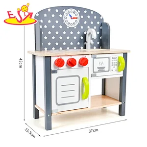 Modern Wooden Play Kitchen Set Educational Cooking Pretend Play For Kids W10C755