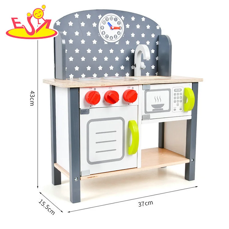 Modern Wooden Play Kitchen Set Educational Cooking Pretend Play For Kids W10C755