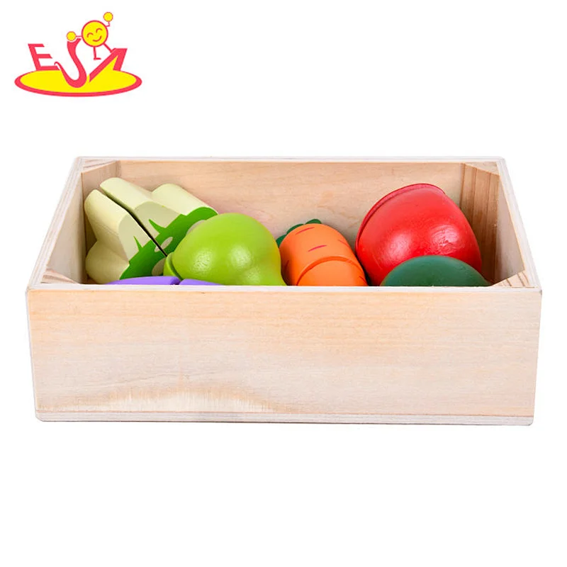 Nuevo diseño Macaron lindo juguete de cocina de madera para niños W10C582