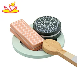 Pretend Play Kitchen Accessories Wooden Afternoon Tea Toys Set For Kids W10D655