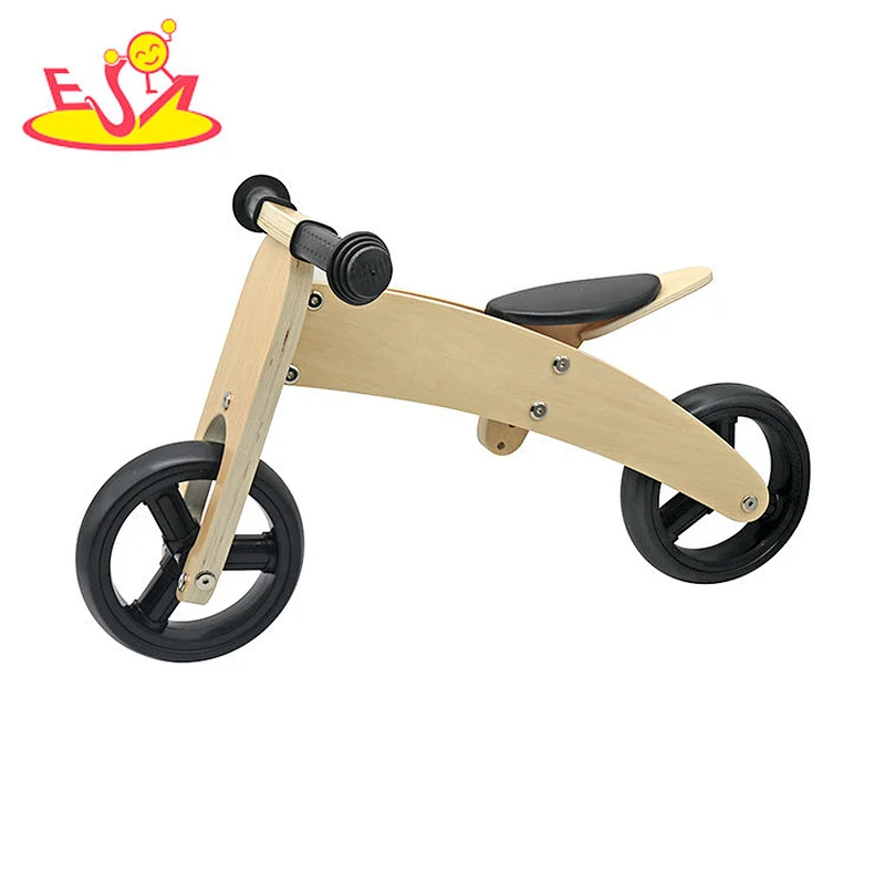 Customize 2 in 1 wooden balance tricycle bike for children W16C223