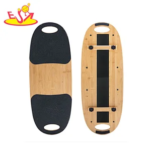 Customize Indoor Skate Board Wooden Roller Balance Board For Body Building W01F077