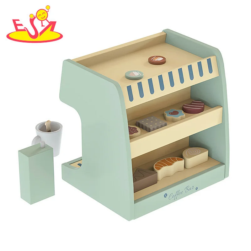 تصميم جديد معكرون لعبة مطبخ خشبية لطيفة للأطفال W10C582