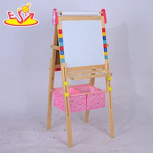 High Quality Double-sided Art Easel Adjustable Wooden Drawing Board For Kids W12B232