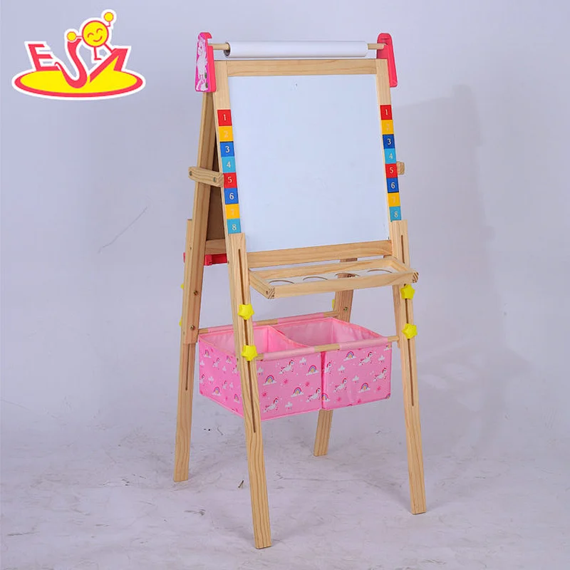 High Quality Double-sided Art Easel Adjustable Wooden Drawing Board For Kids W12B232