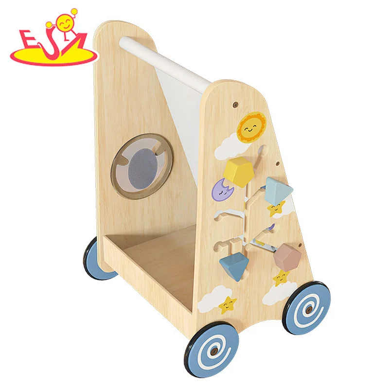 Wholesale Activity Learning Toy Mulfunctional Wooden Baby Walker W16E212