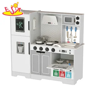 تصميم جديد معكرون لعبة مطبخ خشبية لطيفة للأطفال W10C582