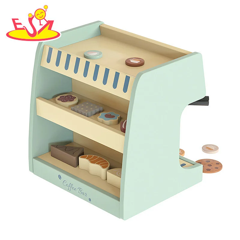 تصميم جديد معكرون لعبة مطبخ خشبية لطيفة للأطفال W10C582