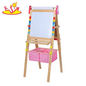 New Design Height Adjustable Standing Drawing Board Wooden Art Easel For Kids W12B230