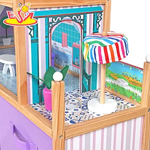 Neues Design Macaron niedliches hölzernes Spielküchenspielzeug für Kinder W10C582