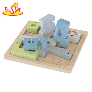 High Quality Early Educational Toy 3D Wooden Number Block Puzzle For Kids W14A373