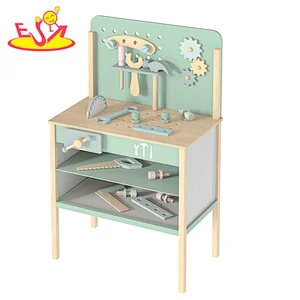 New Arrival Pretend Play Assembly Tool Kit Wooden Workench Toy For Kids W03D217