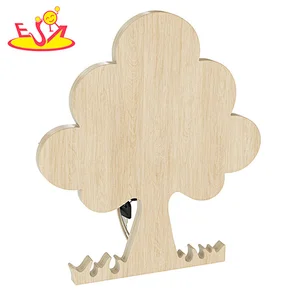 Montessori Sensory Activity Board Tree Shape Wooden Busy Board For Kids W12D439