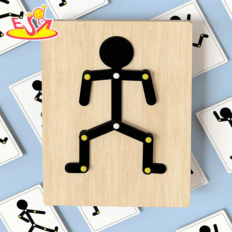 Montessori early learning wooden man jigsaw puzzle for 3Y+ W14D288