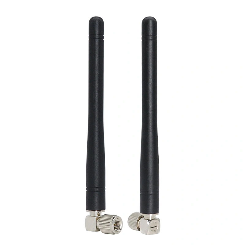 Small Gain Wireless Remote Control RF 3dBi 315MHz Rubber Antenna With Right Angle SMA Male