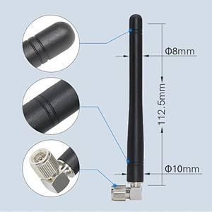 Wholesale Omni Directional 433MHz Rubber Antenna 3dBi 433 MHz RF Radio Aerial