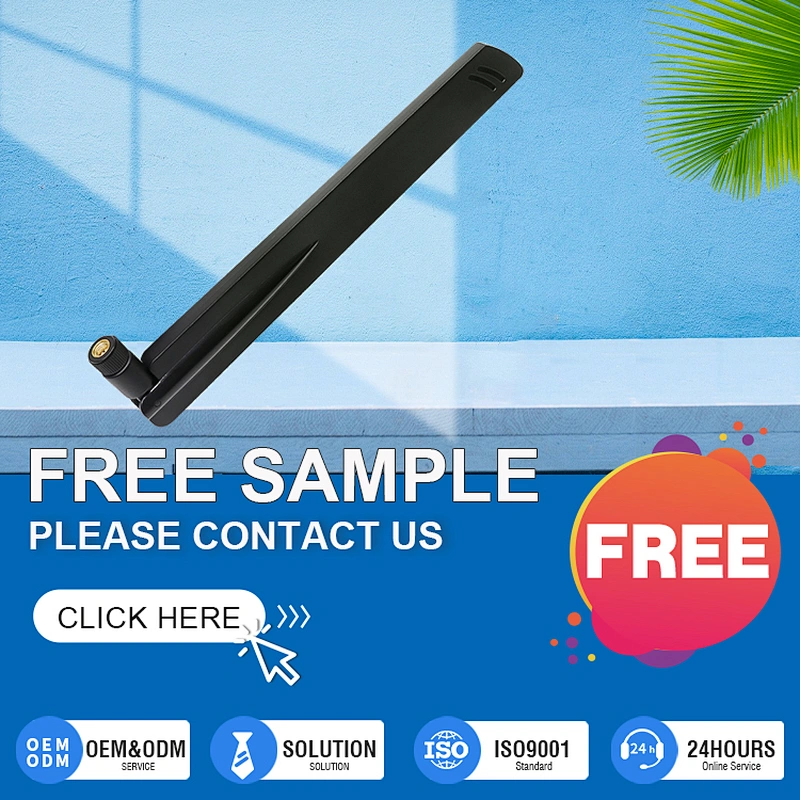 High Gain External 7dBil Omnidirectional WiFi Antenna 2.4GHz 5.8GHz Folding Rubber Antenna