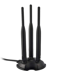 WiFi Antenna Dual Band 2.4GHz 5GHz with Magnetic Base for Wireless Network Router with RP-SMA male Connector