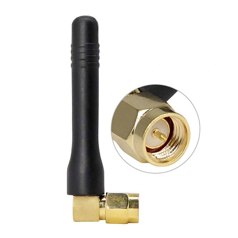 Portable Short 2G Mobile 2dBi 900-1800MHz GSM Rubber Antenna With SMA Male Connector
