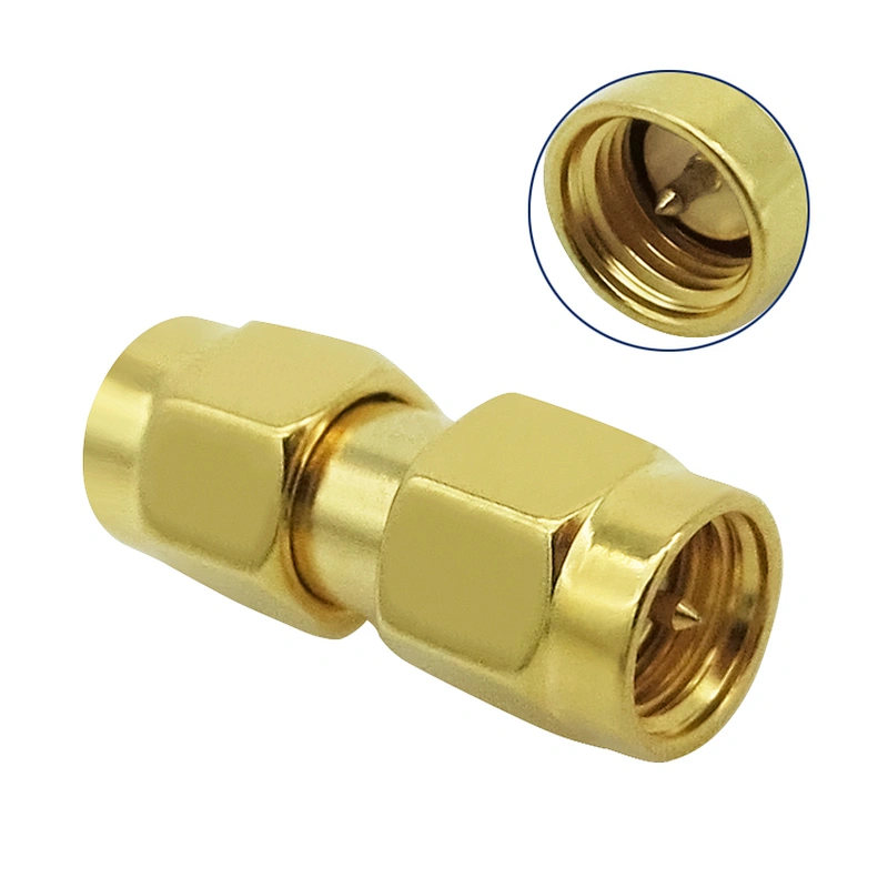 SMA Waterproof Connector SMA Pin to Pin Adapter Male Connector  for RG316 RG174 Cable