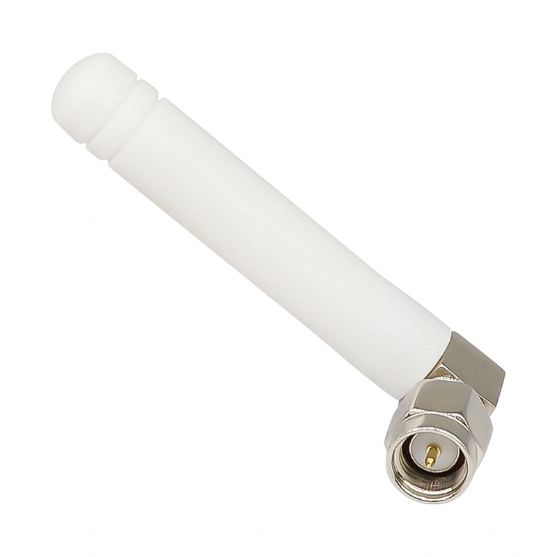 Right Angle SMA Connector Mounted Mini 2dBi Wireless 2.4G WiFi Rubber Antenna