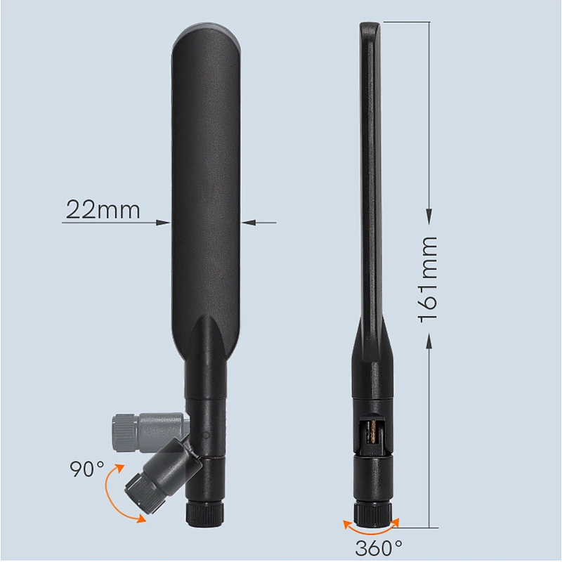 High Gain 7dBi Omni Dual Band Antenna 2.4G 5.8G Wifi Router Mobile Phone Antenna