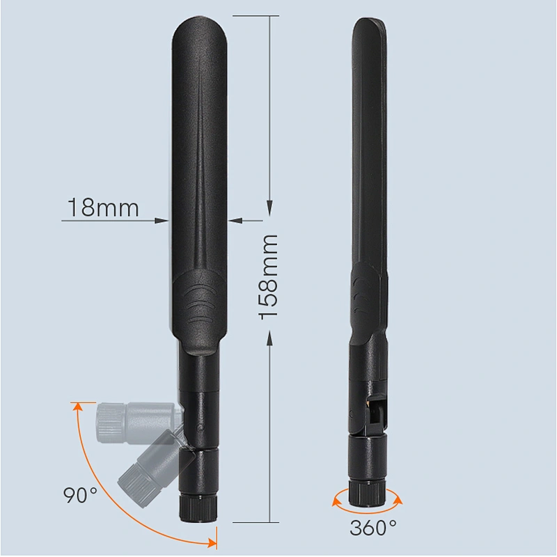 7dBi 2400-2483Mhz Wide Band Rubber 2.4G WiFi Antenna Router Mobile Hotspots Mount