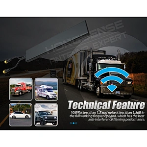 5dBi Flat 4G LTE MIMO Patch Antenna Sticking Amount External Antenna for Vehicle Communication