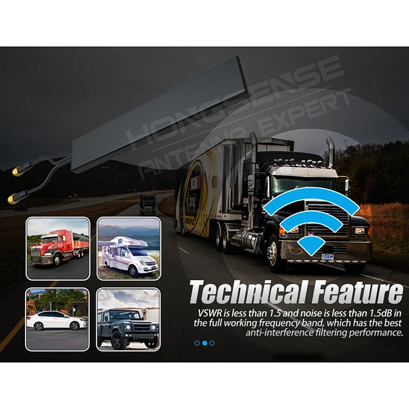 5dBi Flat 4G LTE MIMO Patch Antenna Sticking Amount External Antenna for Vehicle Communication
