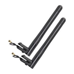 Omnidirectional Gsm Rubber Antenna 2dbi  With RF 1.13 Pigtail Cable  u.fl Ipex Connector