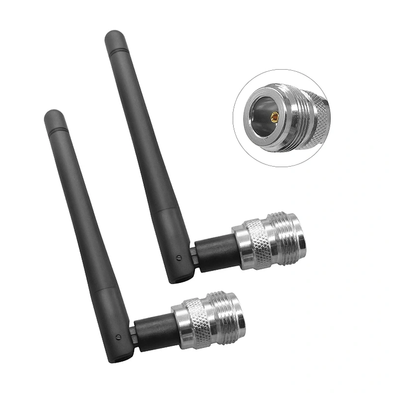 Round rubber indoor vertical rubber 3g antenna N Female connector screw mount