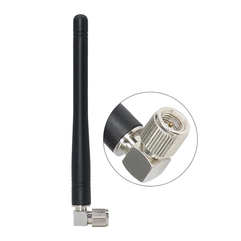 Small Gain Wireless Remote Control RF 3dBi 315MHz Rubber Antenna With Right Angle SMA Male