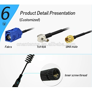 GSM 2G Base Mount Magnetic Antenna SMA Male Connector Antenna