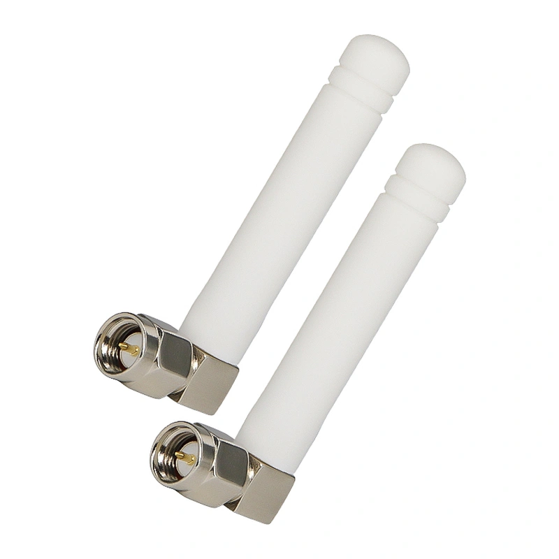 Right Angle SMA Connector Mounted Mini 2dBi Wireless 2.4G WiFi Rubber Antenna