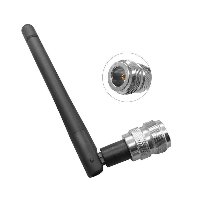 Round rubber indoor vertical rubber 3g antenna N Female connector screw mount