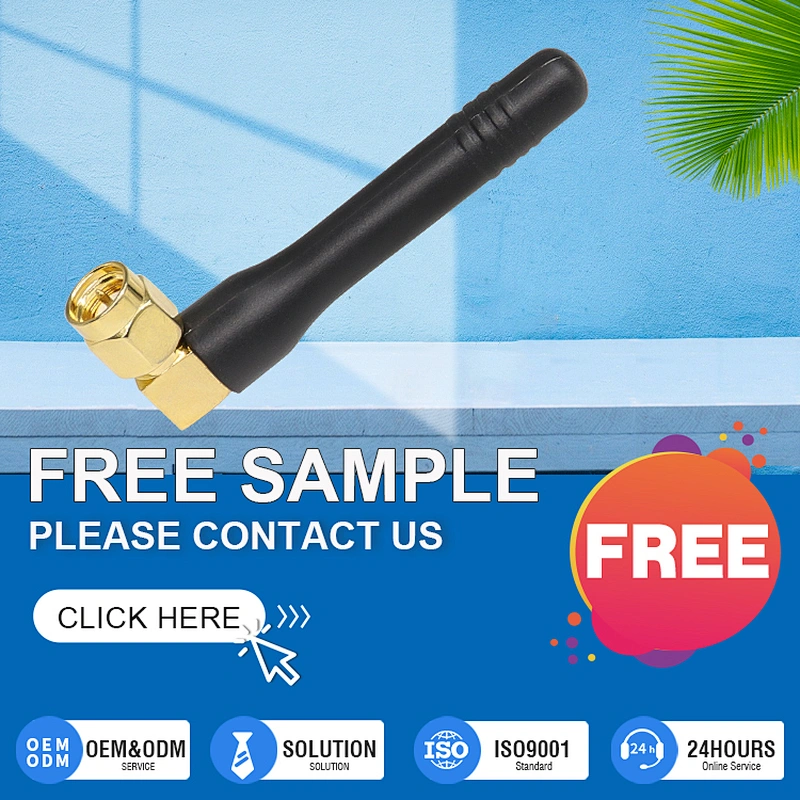 China Antenna Supplier External 2dBi 868MHz RF Rubber Duck Antenna With SMA Male Connector