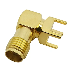 SMA female right angle  pc board pcb mount sma antennas connectors