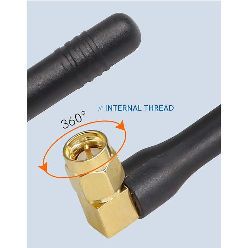 China Antenna Supplier External 2dBi 868MHz RF Rubber Duck Antenna With SMA Male Connector
