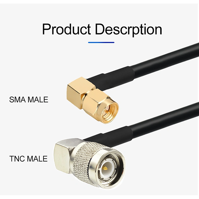 Low Loss 50ohm  RG174 Coaxial Cables RF SMA To TNC Connector  Extension RG 174 Pigtail Cable