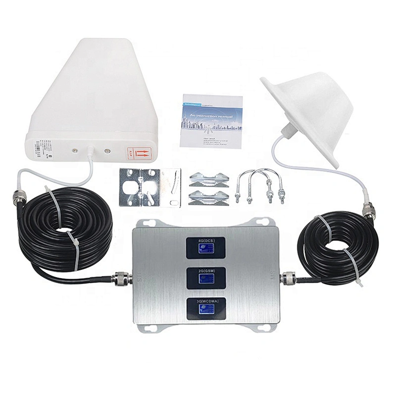 4g Cellular Amplifier 900 1800 2100 Tri-Band Cell Phone Signal Repeater GSM repeater DCS WCDMA 2G 3G 4G Signal Booster