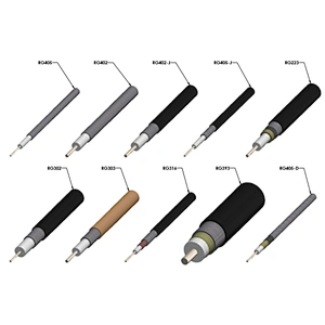 Factory price rf coaxial cable connector rg174 rg316 rg178 rf 1.13 with SMA TNC BNC FME TS0 CRC9 UFL connector