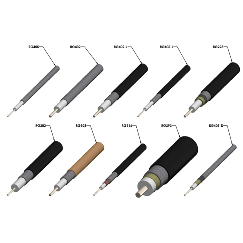 Factory price rf coaxial cable connector rg174 rg316 rg178 rf 1.13 with SMA TNC BNC FME TS0 CRC9 UFL connector