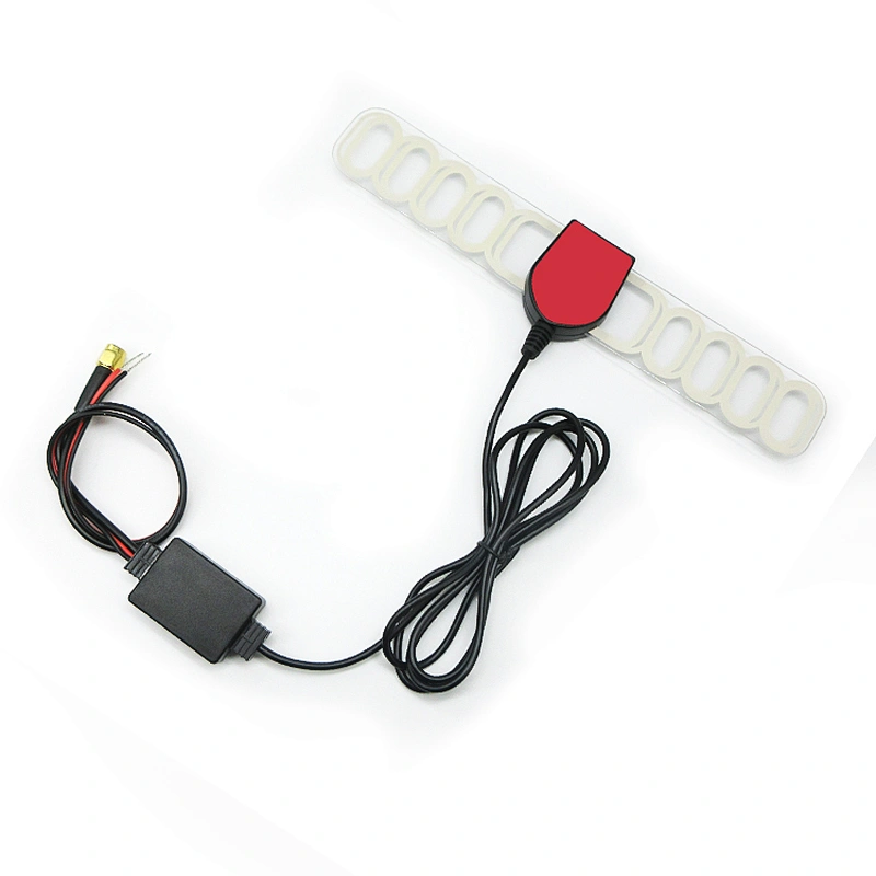 Car Digital TV Antenna Active SMA Connector Car DVB receiver 20dB Amplifier 3M cable antenna