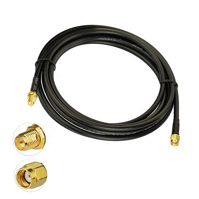 Communica coaxial silicone cable rg58 with RP SMA connector