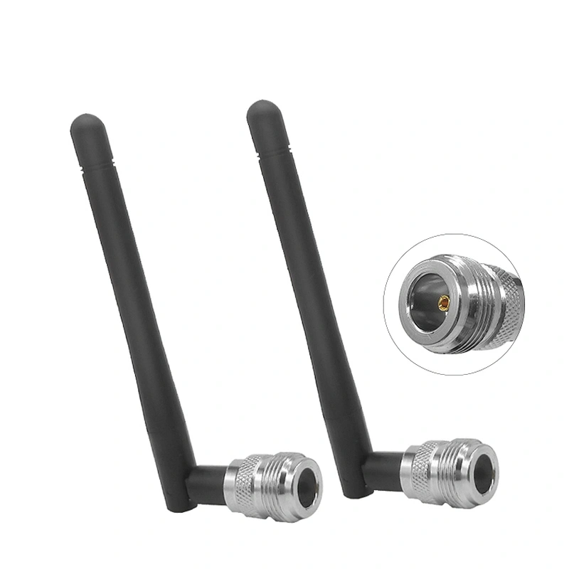 High gain 433mhz dipole spring inside N connector rubber antenna