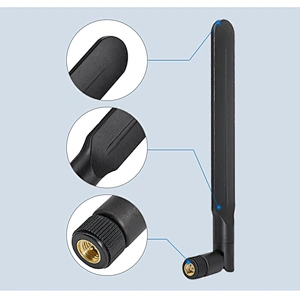 Indoor Omni Flexible 2.4G 5.8G WiFi Rubber Antenna With SMA Male for Dual Band Wireless Router